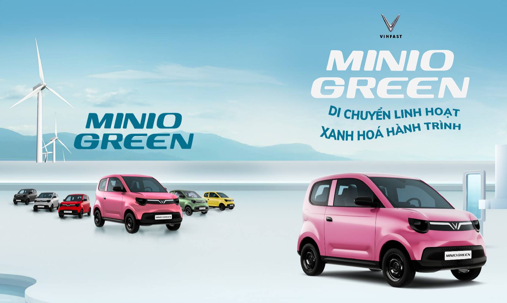 Nhận giá lăn bánh Vinfast Minio Green
